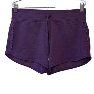 Victoria's Secret Sport Purple Shorts. Ruffle Detail. NWT. Size Small